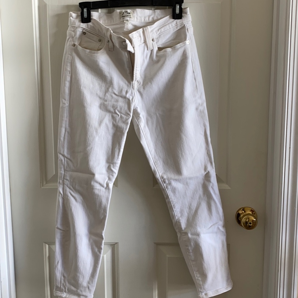 J. Crew White Toothpick Jean